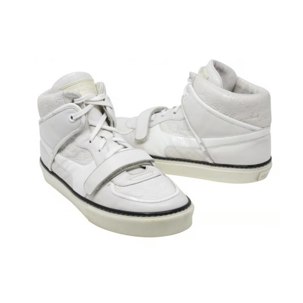 Louis Vuitton Monogram 9 White High Top Shoes LV-S0927P-B002 - Picture 2 of 9